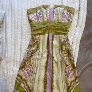 Nicole Miller Satin Midi